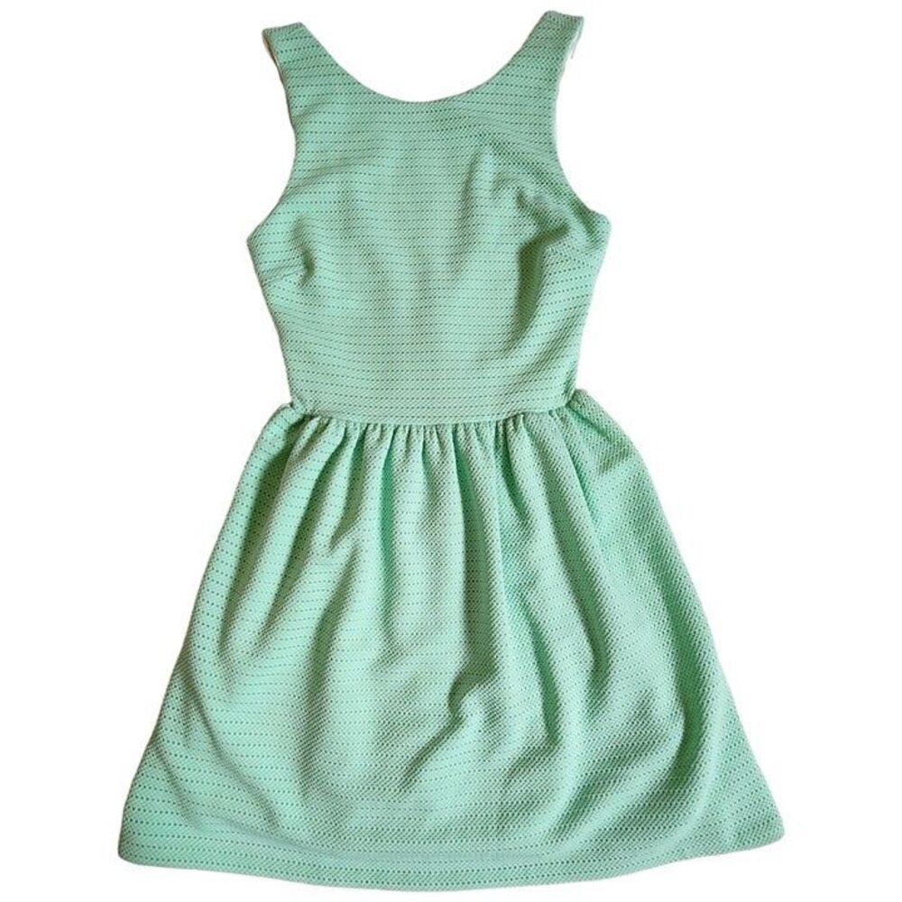 love...ady mint sleeveless eyelet mini dress sz M